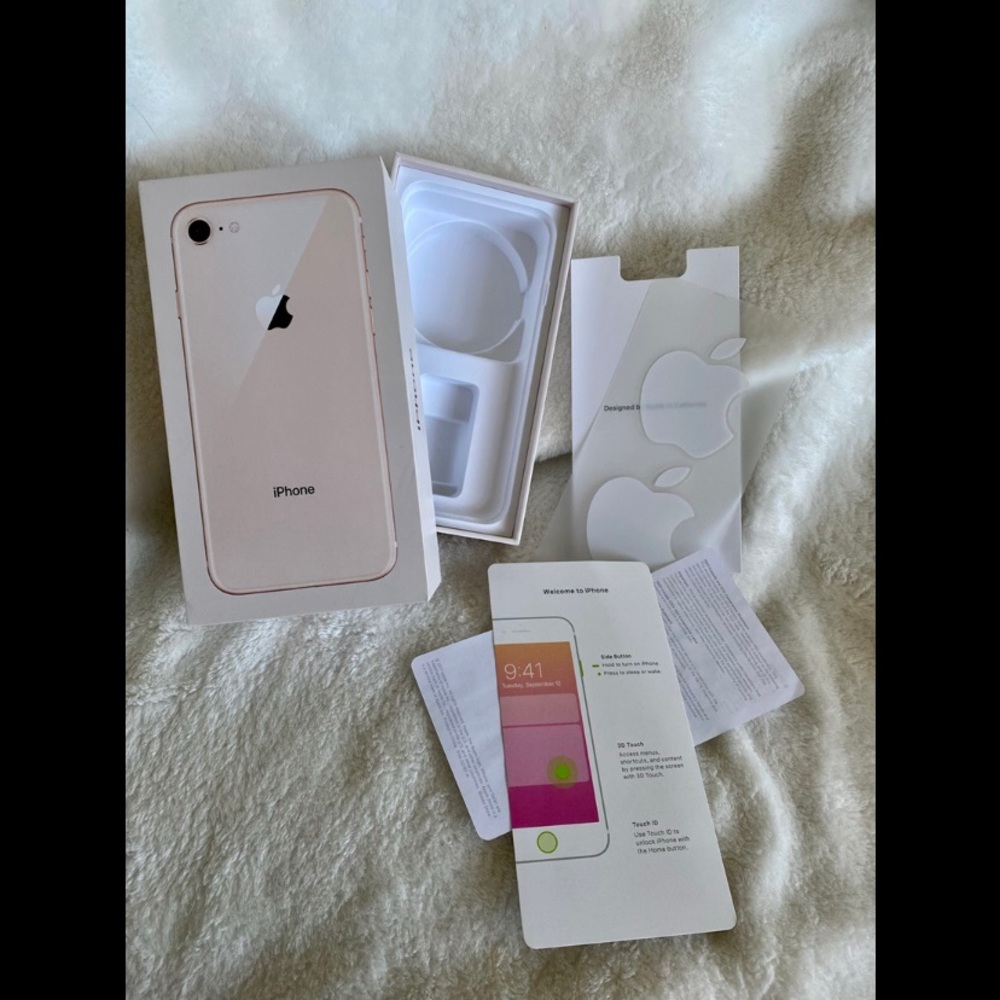 iPhone 8 Gold 64GB Empty Box + Inserts ONLY